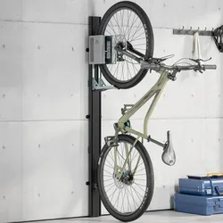Fahrrad Wandständer vertikal Lift Cranit WS5 mechanischer Wandlift schwarz silber DI102