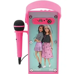 LEXIBOOK Barbie tragbarer Bluetooth®-Lautsprecher mit Mikrofon und tollen Lichteffekten