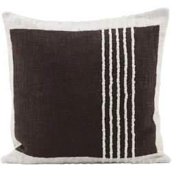 House Doctor Kissenbezug Yarn Dark, 50 x 50cm, braun