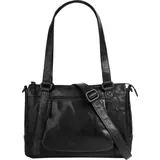 Spikes & Sparrow Henkeltasche Leder Black