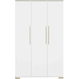 Paidi Kinderkleiderschrank Enie 124 x 56 cm Eiche massiv weiß