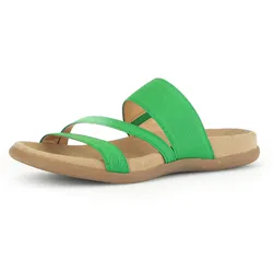 Pantolette GABOR, Damen, Gr. 43, grün, Textil, unifarben, sportlich, Schuhe, Keilabsatz, Sommerschuh, Schlappen in sommerlicher Farbpalette