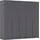 OTTO home Drehtürenschrank AGORDO 226 x 210 x 54 cm Grau