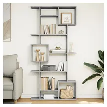 vidaXL Bücherregal 92 x 29 x 188 cm Betongrau