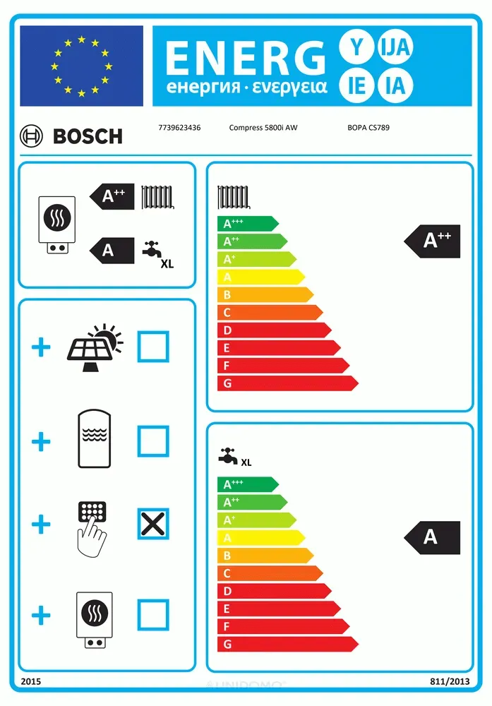 Bosch Luftwärmepumpe Compress 5800iAW 12 kW Außen- und Inneneinheit Monoblock-Wärmepumpe