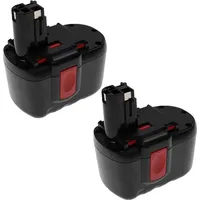 EXTENSILO 2x Akku Ersatz für Bosch BTP1005 für Elektrowerkzeug