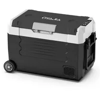 oyajia Thermobehälter elektrische Kompressor-Kühlbox tragbar, frisch/einfrieren, mit APP, (ABS-Kunststoff, Gefrierbox 12/24 V und 110-240 V), für Auto, Lkw, Reisemobil, 45 Liter