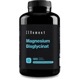 Magnesiumbisglycinat - 350mg elementares Magnesium pro Tagesdosis - Premium: Chelatiertes Magnesium - 180 Kapseln - Laborgeprüft, vegan, hochdosiert