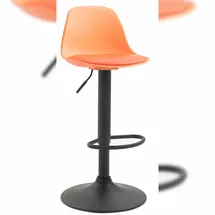 deluke Barhocker LUNOR 39 x 43 x 82 cm Orange/Schwarz