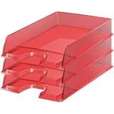 Esselte Europost A4 Briefablage, 10 Stück Transluscent Red