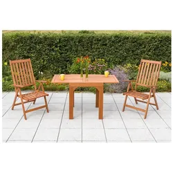 Merxx Gartenmöbel Set 3tlg. Vitoria Balkontisch Balkon-Set