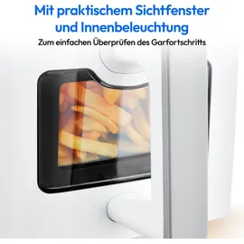 Medion P20 XXL Heißluftfritteuse 8,7 l 2.600 Watt weiß