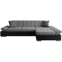 Mirjan24 Ecksofa Malwi Textil 2-Sitzer Grau