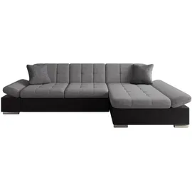 Mirjan24 Ecksofa Malwi Textil 2-Sitzer Grau