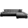 Mirjan24 Ecksofa Malwi Textil 2-Sitzer Grau