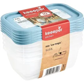 KEEEPER Mia Magic Ice 5-teiliges Set blau 15,5 x 10,5 x 6 cm 0,5 l