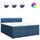 vidaXL Boxspringbett 180 x 200 cm Blau