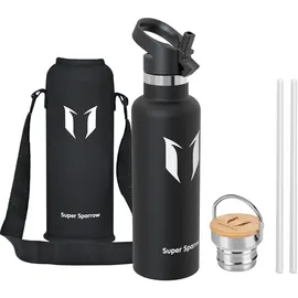 Super Sparrow Trinkflasche schwarz 0,75 l