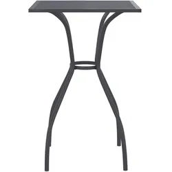 vidaXL Gartentisch Anthrazit 50x50x72 cm Stahlgitter