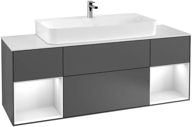 Villeroy & Boch Waschbeckenunterschrank Finion F21 1600x603x501mm m Bel FK/RE/AP: GN/HJ/1 F211HJGN
