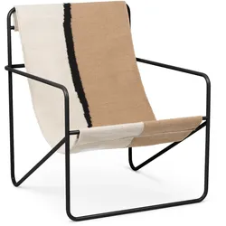 ferm Living - Desert Lounge Chair, schwarz / soil