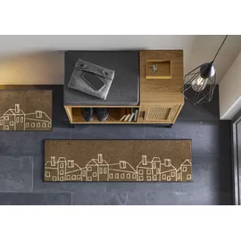 Wash+Dry Fußmatte, Linecity 35x120cm, innen und außen, waschbar