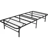 i-flair® 100x200x35,5 cm Klappbares Plattform Bettgestell Faltbett, kein Werkzeug für Montage erforderlich, Saugroboter und Unterbettbewahrung Freundlich, SCHWARZ