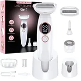 Houpoo 3-In-1 Intimrasierer für Frauen Weiß
