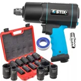 STIX STT-22 Schlagschrauber Set 2200Nm 3/4" + Nüsse 24–36mm