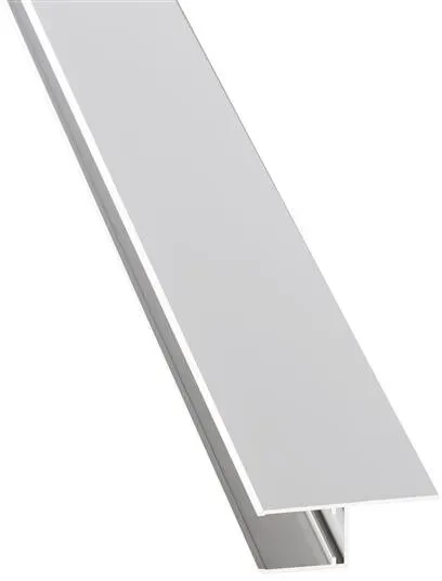Alu-U-Profil 16mm Befestigungslasche längs silber eloxiert 2000 mm lang