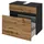 Held Waschbeckenunterschrank Lucca 60 x 55 x 35 cm Braun