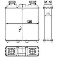 Mahle AH 188 000P Wärmetauscher Innenraumheizung AH188000P