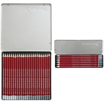 Brevillier's CRETACOLOR CLEOS-Fine Graphitstifte HB, 2H, 2B, 4B, 6B, 8B rot, 6 St.