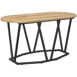 vidaXL Couchtisch Artisan Eiche 80x40x40,5 cm Holz und Metall