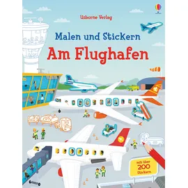 Usborne Malen und Stickern: Am Flughafen