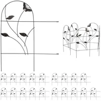 Beetzaun Beetumrandung Zierzaun Metall Dekorationszaun Ziergitter 20 Elemente