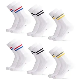 Danish Endurance Tennis Crew Socken 6er Pack Bunt 39-42