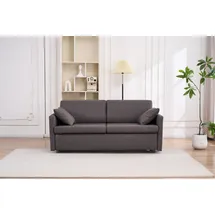 Atlantic Home Collection Schlafsofa "Robin, B: 168cm", grau (anthrazit), B:186cm H:84cm T:96cm, ATLANTIC HOME COLLECTION, Sofas, Schlafsofa, mit Matratze und Zierkissen, Dauerschläfer, Topseller
