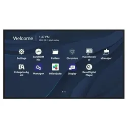Viewsonic CDE9830 Signage-Display 2,49 m (98") WLAN 500 cd/m2 4K Ultra HD Schwarz Touchscreen Eingebauter Prozessor Android 11