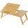ML-Design Laptoptisch Bambus höhenverstellbar & Klappbarer Betttisch mit 4 Neigungswinkeln, Schublade & Lüftungslöchern, &