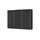 meinSchrank Schwebetürenschrank Regina 301 x 223 x 68 cm Weiß/Beige/Grau/Schwarz