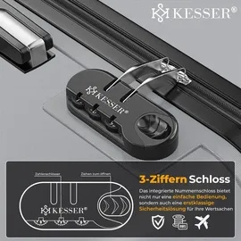 Kesser Koffer-Set 4-tlg. silber/kunststoff