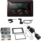 Pioneer FH-S820DAB USB Digitalradio DAB+ Einbauset für Porsche Cayenne ab 2007