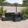 vidaXL Gartenlounge-Set 6-tlg. schwarz