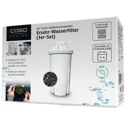 Caso Design Ersatz-Wasserfilter für Heißwasserspender 3er Set