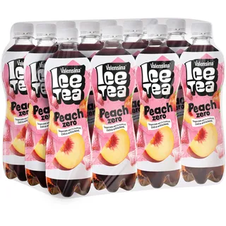 Valensina IceTea Peach, 12 x 0,5l, Eistee Pfirsich, Einweg