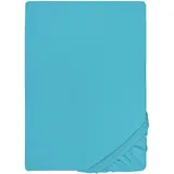 biberna 0077866 Jersey-Elastic 120 x 200 - 130 x 220 cm türkis