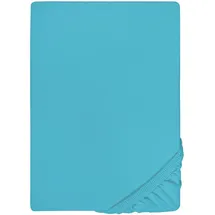 biberna 0077866 Jersey-Elastic 120 x 200 - 130 x 220 cm türkis