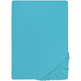 biberna 0077866 Jersey-Elastic 120 x 200 - 130 x 220 cm türkis