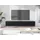 veneti P & B Lowboard 180x30 cm Schwarz Holzwerkstoff